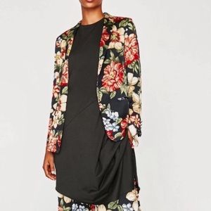Zara Basic Open Front Blazer with tie